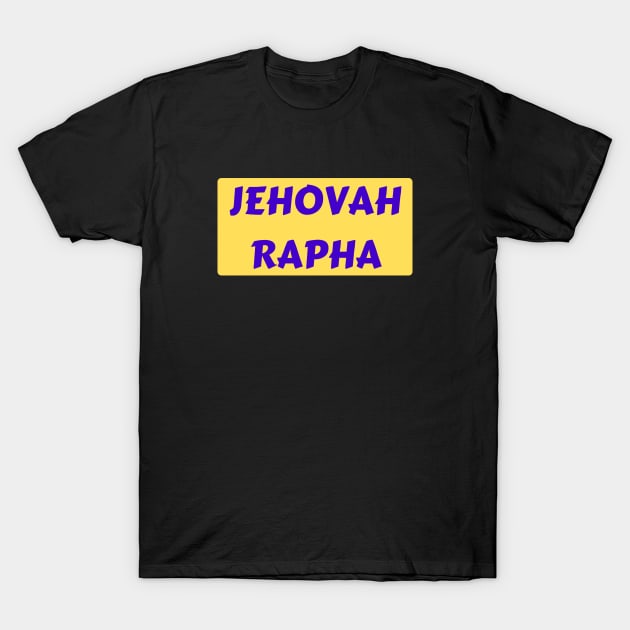 Jehovah Rapha | Christian Typography T-Shirt by All Things Gospel